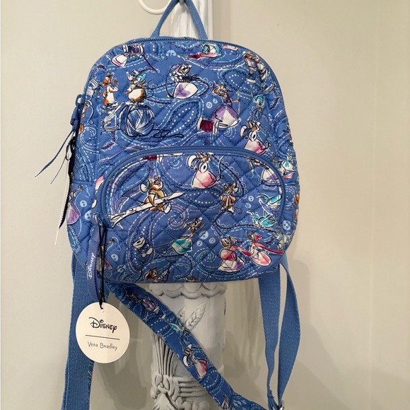 New with tags Vera Bradley Cinderella Paisley Friends mini backpack - Picture 1 of 8
